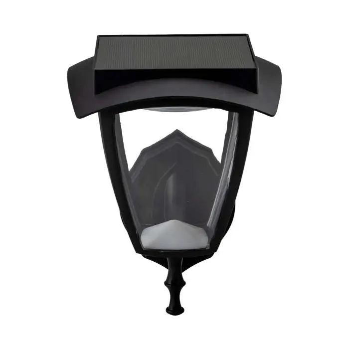 2W(110Lm) 24 LED Solar Facade Lantern, IP65, black matt, 3000K-6000K, V-TAC