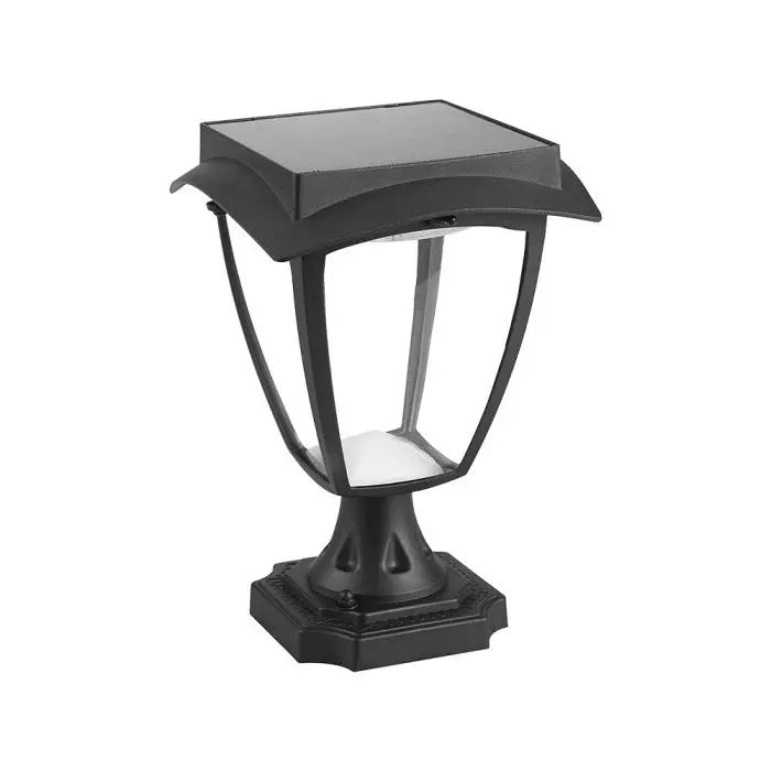 2W(110Lm) 24V LED ytmonterad lanternin, IP65, Litium 18650 3,7V/2200mAh, mattsvart, 3000K+6000K, V-TAC