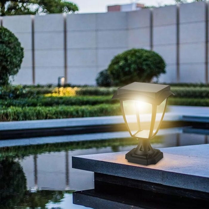 2W(110Lm) 24V LED surface mounted lantern, IP65, Lithium 18650 3.7V/2200mAh, matte black, 3000K+6000K, V-TAC