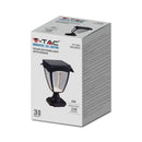 2W(110Lm) 24V LED surface mounted lantern, IP65, Lithium 18650 3.7V/2200mAh, matte black, 3000K+6000K, V-TAC