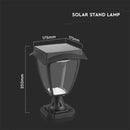 2W(110Lm) 24V LED surface mounted lantern, IP65, Lithium 18650 3.7V/2200mAh, matte black, 3000K+6000K, V-TAC