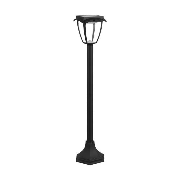 2W(110Lm) LED solcellsdriven trädgårdslykta, IP65, mattsvart, V-TAC, 3000K+6000K