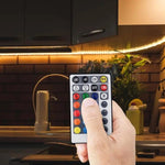 LED RGB ribakontroller, 28 nuppu, IR, puldiga, DC:12/24V, 10A, V-TAC