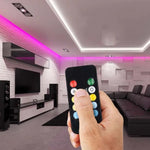 LED lintide kontroller, WIFI, puldiga, CCT 3in1, 24 nuppu, 6A, DC:12/24V, 59.2x24x10mm, V-TAC