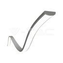 2000x18x6mm LED lentes montāžas komplekts ar difuzoru sudraba korpusu, elastīgs, IP20