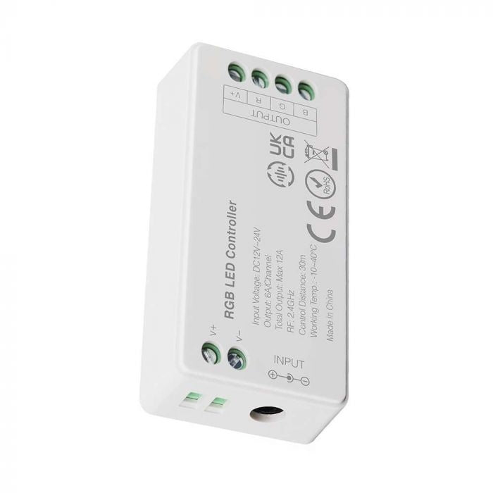 WIFI LED vienas krāsas lentu kontrolieris, 12-24V, Max 12A