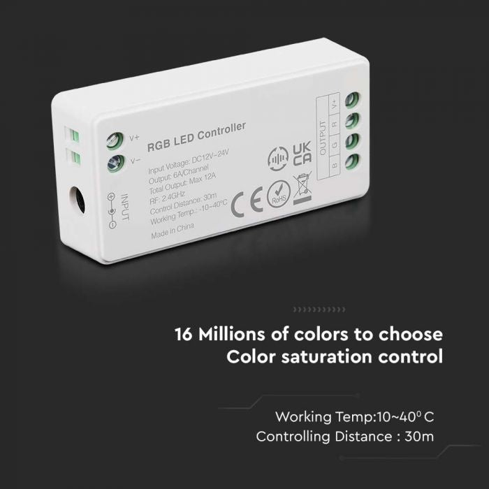 WIFI LED single color tape controller, 12-24V, Max 12A