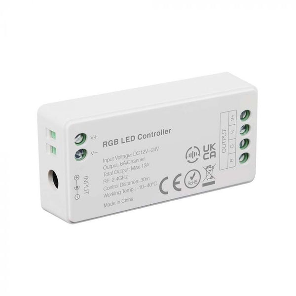 RGB WIFI LED lentu kontrolieris, 12-24V, Max 12A