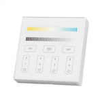 LED Lentu CCT 4 zonu WIFI kontrolieris, 3V(2xAAA Battery), 86x86mm, balts, V-TAC