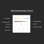 LED Lentu CCT 4 zonu WIFI kontrolieris, 3V(2xAAA Battery), 86x86mm, balts, V-TAC