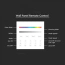 LED RGB+W lentu 4 zonu WIFI kontrolieris, 86x86mm, balts, V-TAC