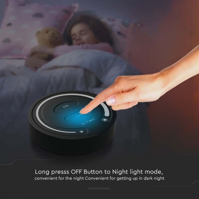 Vienas krāsas LED lentu dimmeris, 3V(2xAAA Battery), melns, V-TAC