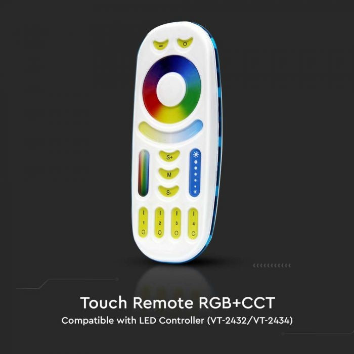 RGB+CCT LED lentu tālvadības pults, 3V(2xAAA Battery), balta, V-TAC