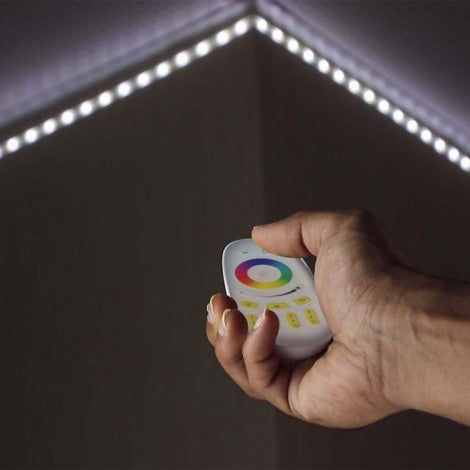 RGB+W LED lentu tālvadības pults, 3V(2xAAA Battery), 52.5x21x120mm, balta, V-TAC