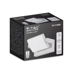 17W(2520Lm) LED sienas gaismeklis, V-TAC, IP65, balts, neitrāli balta gaisma 4000K
