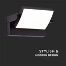 17W(2520Lm) LED wall light, V-TAC, IP65, black, neutral white light 4000K