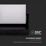 17W(2520Lm) LED sienas gaismeklis, V-TAC, IP65, melns, silti balta gaisma 3000K