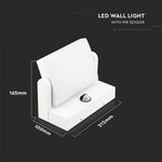 17W (2520Lm) LED seinavalgusti PIR-anduriga, V-TAC, IP65, valge, soe valge valgus 3000K