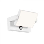 17W(2580Lm) LED Fasādes gaismeklis ar PIR kustību sensoru, V-TAC, balts, kvadrāta, IP65, neitrāli balta gaisma 4000K