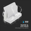 17W (2580Lm) LED fassaadivalgusti PIR liikumisanduriga, V-TAC, valge, ruudukujuline, IP65, neutraalne valge valgus 4000K