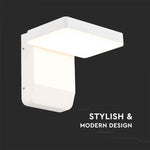 17W(2520Lm) LED-fassaadivalgusti, V-TAC, IP65, valge, kandiline, soe valge valgus 3000K