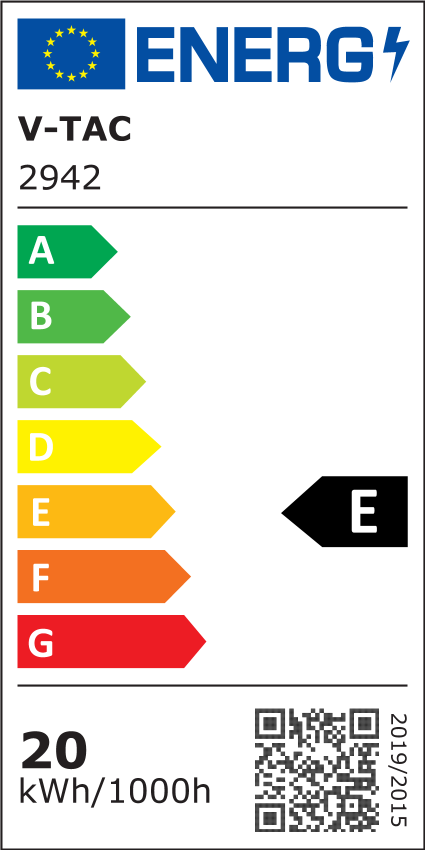 LED-fassaadivalgusti, V-TAC, IP65, valge, kandiline, soe valge 3000K