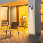 17W(2580Lm) LED Fasādes gaismeklis, V-TAC, IP65, melns, kvadrāta, neitrāli balta gaisma 4000K