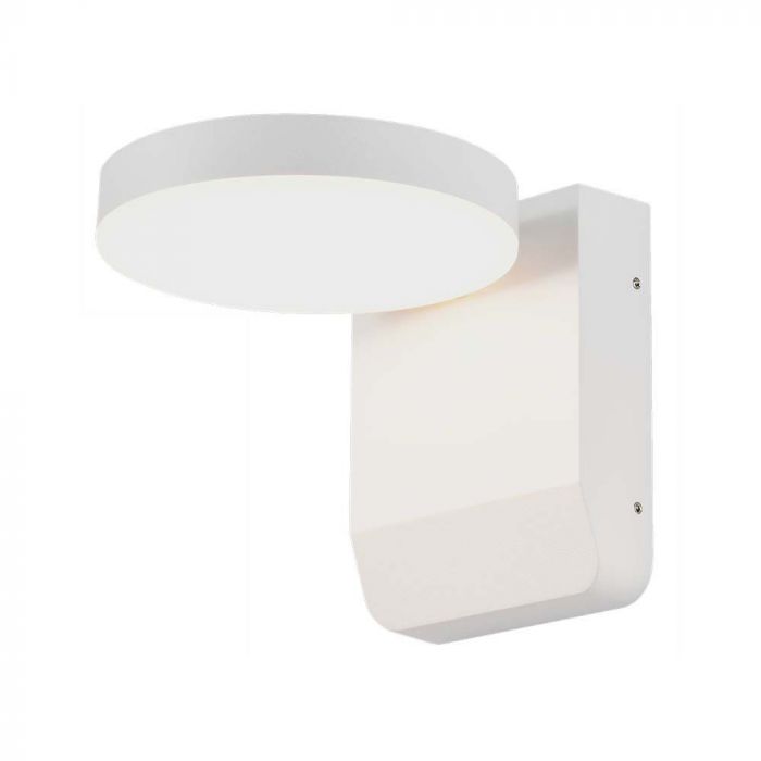 17W(2520Lm) LED Fasādes gaismeklis, V-TAC, balts, apaļš, IP65, neitrāli balta gaisma 4000K