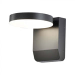 17W(2520Lm) LED Facade light, V-TAC, black, round, IP65, warm white light 3000K