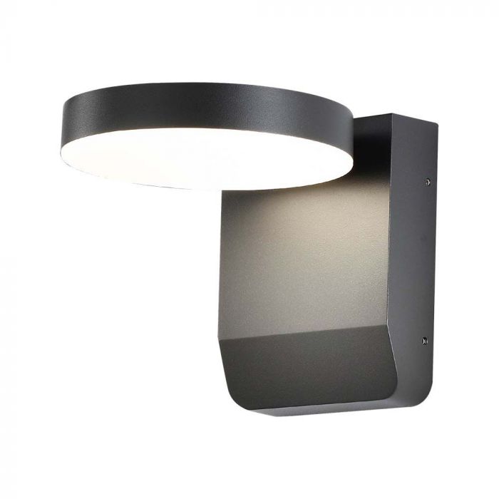 17W(2520Lm) LED Facade light, V-TAC, black, round, IP65, neutral white light 4000K