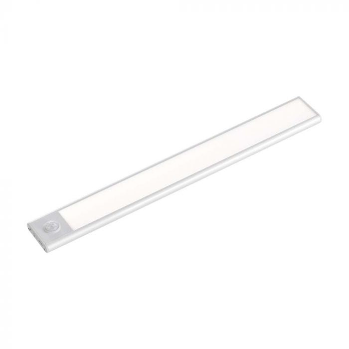 2W(160Lm) LED-skåparmatur med PIR-sensor, IP20, silver, neutralvit 4000K