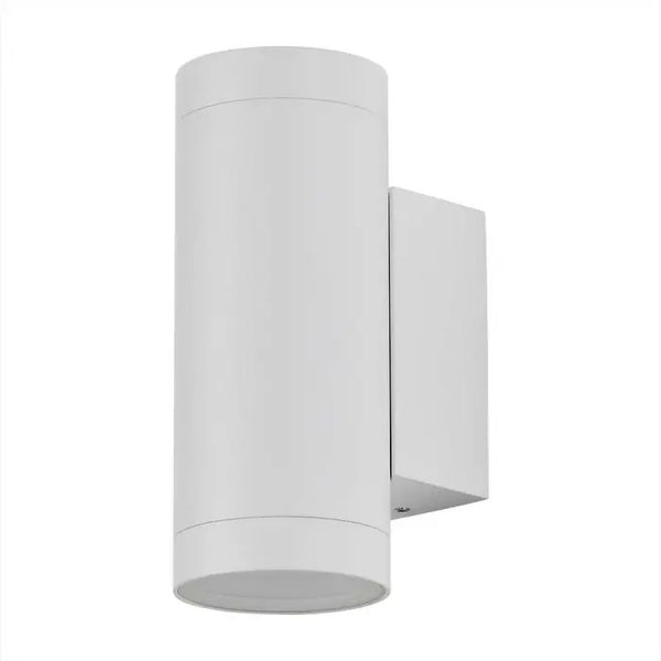 Facade lamp frame for 2xGU10 bulb, bulb facing up and down, IP54, white, V-TAC