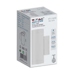 SUPERACTION_LAMP frame for 2xGU10 bulb, bulb up and down, IP54, white, V-TAC
