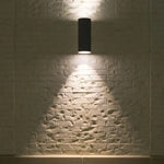 SUPERACTION_LAMP frame for 2xGU10 bulb, bulb up and down, IP54, black, V-TAC