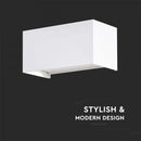 24W(2720Lm) LED-fassaadivalgusti, V-TAC, valge, kandiline, IP65, neutraalne valge valgus 4000K