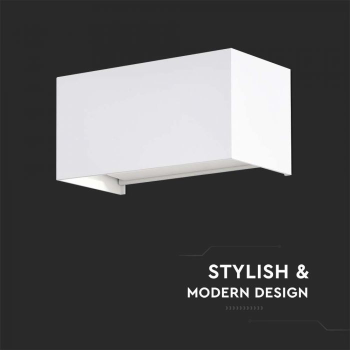 24W(2720Lm) LED-fassaadivalgusti, V-TAC, valge, kandiline, IP65, neutraalne valge valgus 4000K