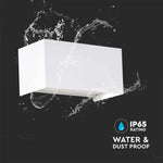 24W(2720Lm) LED fassaadivalgusti, V-TAC, valge, kandiline, IP65, soe valge valgus 3000K