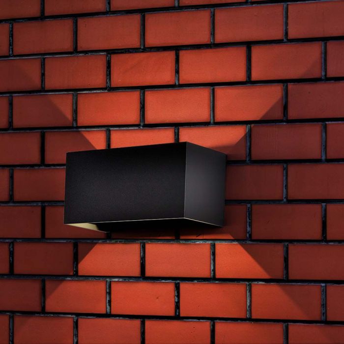 24W(2720Lm) LED Fasādes gaismeklis, V-TAC, kvadrāta, pelēks, IP65, neitrāli balta gaisma 4000K