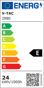 24W(2720Lm) LED Fasādes gaismeklis, V-TAC, kvadrāta, pelēks, IP65, neitrāli balta gaisma 4000K