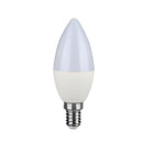 E14 2,9W(250Lm) LED-lampa, V-TAC, ljusformad, neutralvitt ljus 4000K