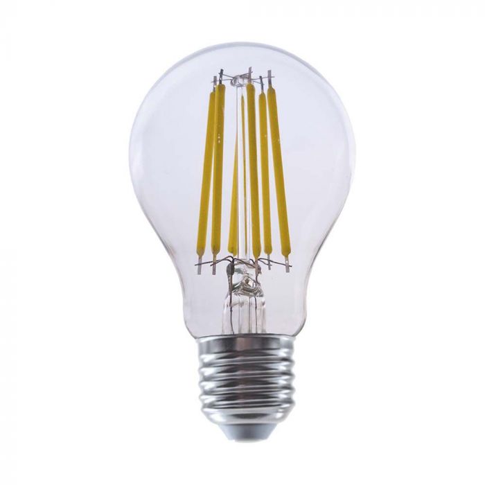 E27 4W(840Lm) LED Spuldze Filament, V-TAC, IP20, A60, neitrāli balta gaisma 4000K