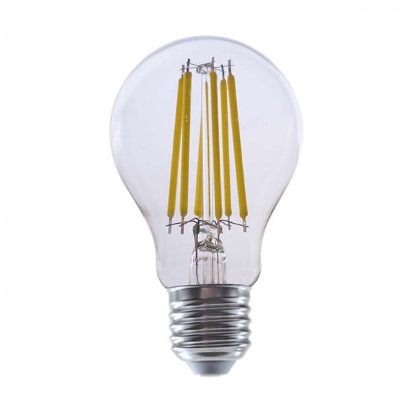 AKCIJA_E27 4W(840Lm) LED Spuldze Filament, V-TAC, IP20, A60, neitrāli balta gaisma 4000K