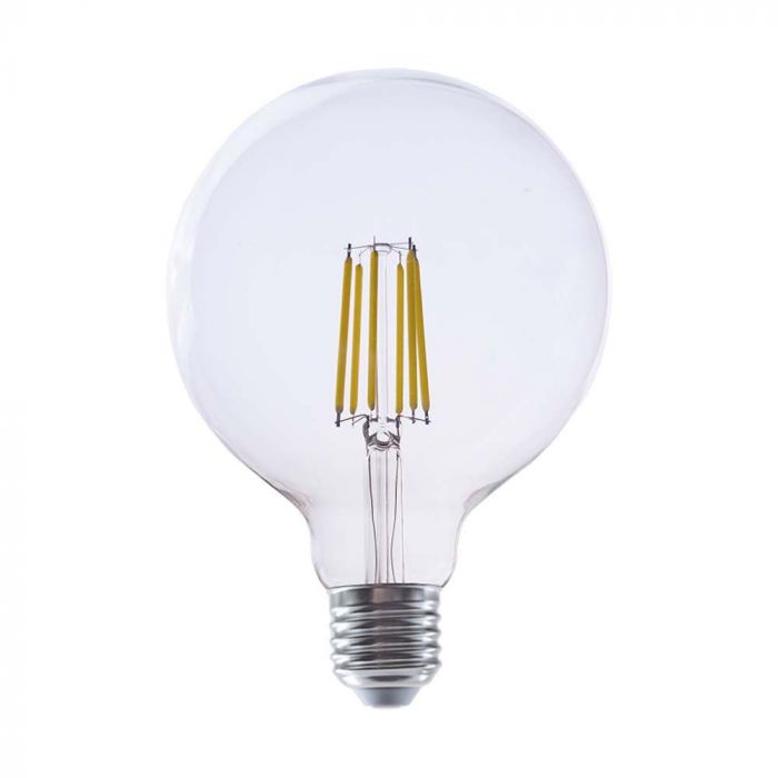 E27 4W(840Lm) LED hõõgniit, G125, V-TAC, IP20, soe valge valgus 3000K