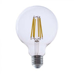 E27 4W(840Lm) LED-lambi hõõgniit, V-TAC, IP20, G95, soe valge valgus 3000K