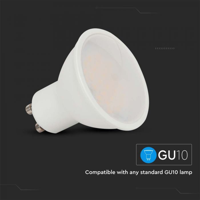 GU10 4.8W(380LmL) LED SMART Spuldze, V-TAC, savietojama ar AMAZON ALEXA & GOOGLE HOME, RGB+2700K-6500K