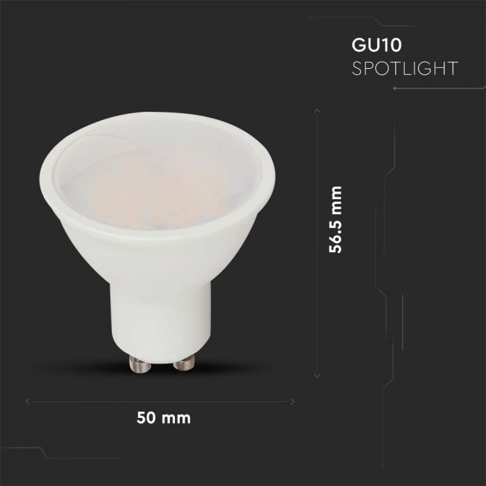 GU10 4.8W(380LmL) LED SMART Bulb, V-TAC, совместима с AMAZON ALEXA и GOOGLE HOME, RGB+2700K-6500K