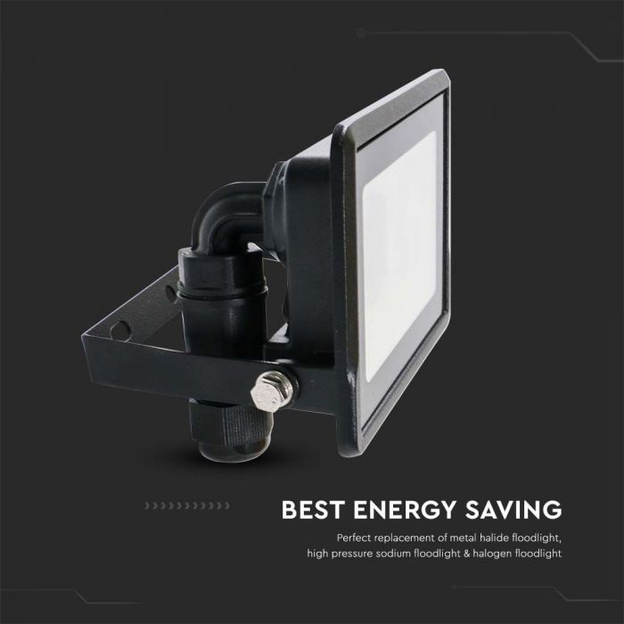 10W (725Lm) LED SMART Spotlight, V-TAC, kompatibel med AMAZON ALEXA & GOOGLE HOME,IP65, RGB+3IN1, RGB+3000K-6500K