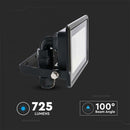 10W (725Lm) LED SMART Spotlight, V-TAC, kompatibel med AMAZON ALEXA & GOOGLE HOME,IP65, RGB+3IN1, RGB+3000K-6500K