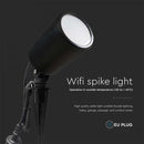 7W(520Lm) LED SMART zemē spraužams gaismeklis, savietojams ar AMAZON ALEXA & GOOGLE HOME, 3IN1+RGB, IP65, melns