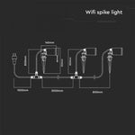 3x7W(520Lm) LED SMART peidetud valgusti, ühildub AMAZON ALEXA & GOOGLE HOME, 3IN1+RGB, IP65, must